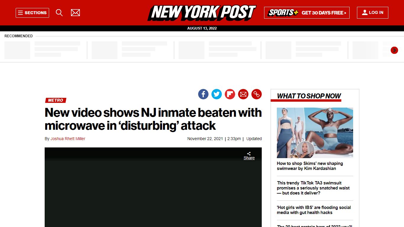 NJ inmate beaten with microwave in 'disturbing' attack: video